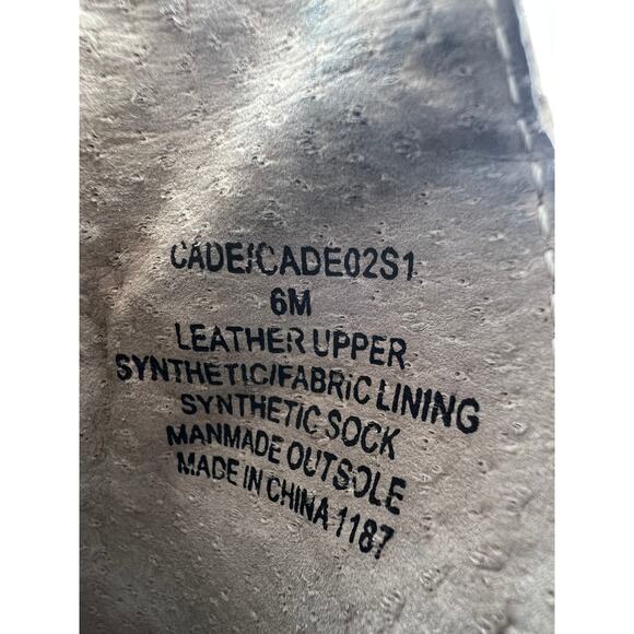 Steve Madden Cade Gray Snake Skin Stretch Leather Booties Casual Boots Size 6M - Picture 8 of 9